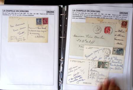 1761-1965, Collection de lettres sur la DROME montées