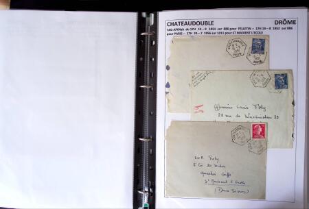 1761-1965, Collection de lettres sur la DROME montées