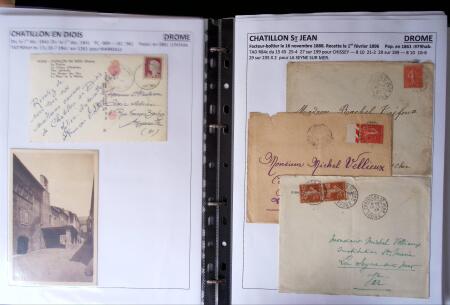 1761-1965, Collection de lettres sur la DROME montées