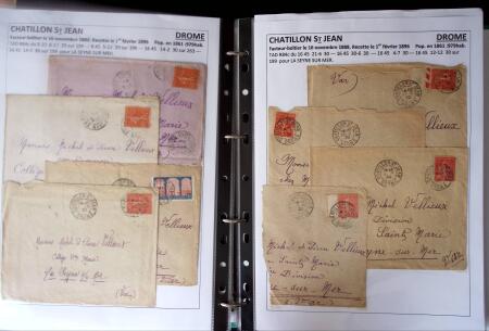 1761-1965, Collection de lettres sur la DROME montées