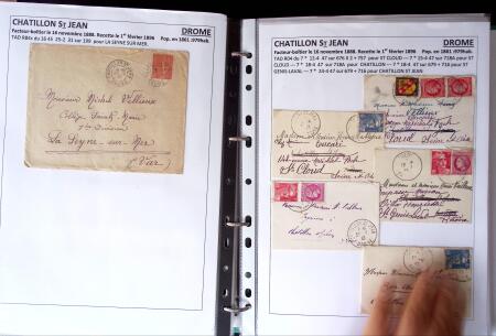 1761-1965, Collection de lettres sur la DROME montées