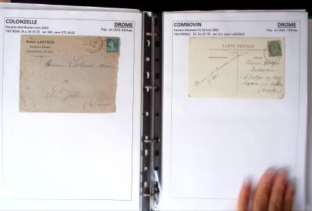 1761-1965, Collection de lettres sur la DROME montées