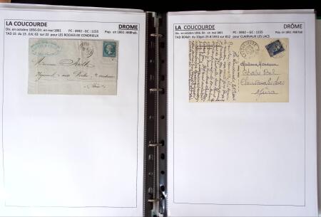 1761-1965, Collection de lettres sur la DROME montées