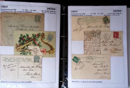 1761-1965, Collection de lettres sur la DROME montées
