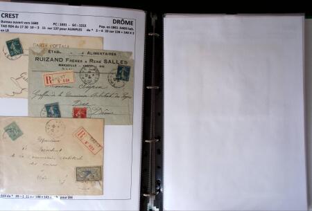 1761-1965, Collection de lettres sur la DROME montées