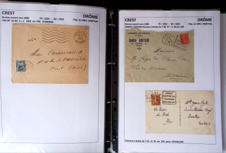 1761-1965, Collection de lettres sur la DROME montées