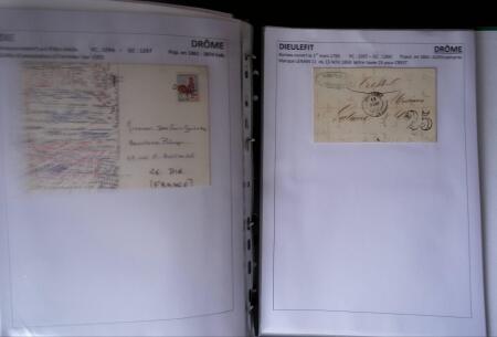 1761-1965, Collection de lettres sur la DROME montées