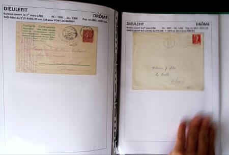1761-1965, Collection de lettres sur la DROME montées