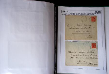 1761-1965, Collection de lettres sur la DROME montées