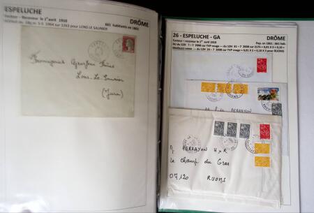 1761-1965, Collection de lettres sur la DROME montées