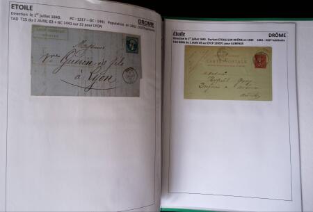 1761-1965, Collection de lettres sur la DROME montées