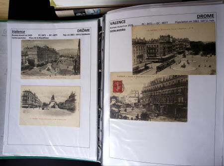 1761-1965, Collection de lettres sur la DROME montées