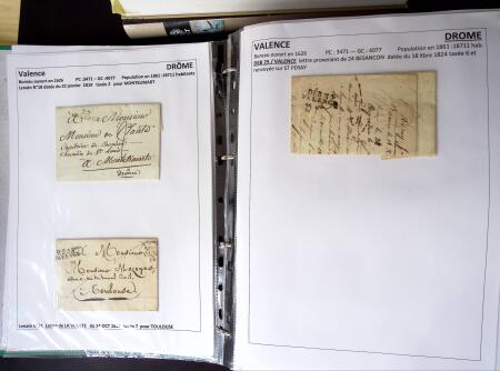 1761-1965, Collection de lettres sur la DROME montées