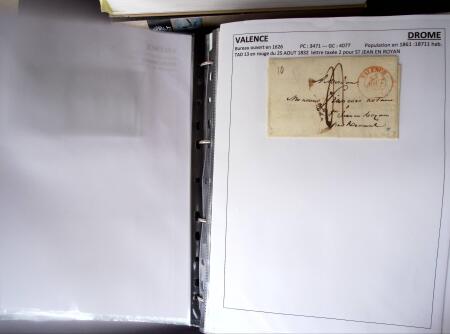 1761-1965, Collection de lettres sur la DROME montées