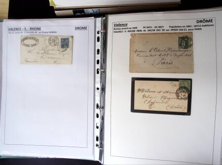 1761-1965, Collection de lettres sur la DROME montées