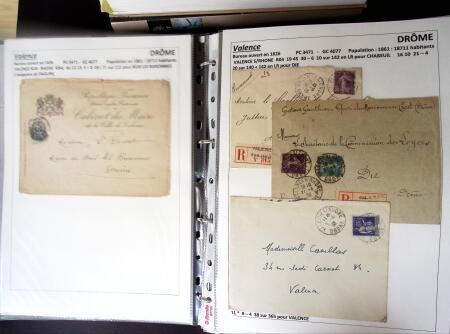 1761-1965, Collection de lettres sur la DROME montées