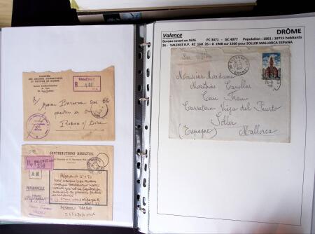 1761-1965, Collection de lettres sur la DROME montées
