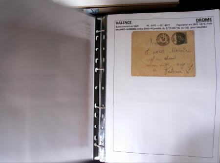 1761-1965, Collection de lettres sur la DROME montées