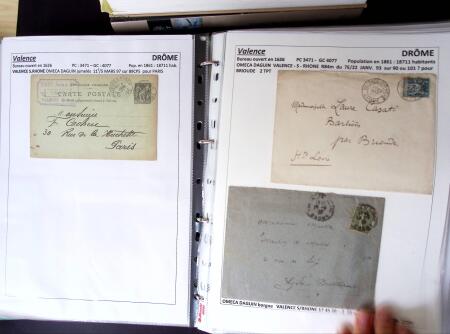 1761-1965, Collection de lettres sur la DROME montées