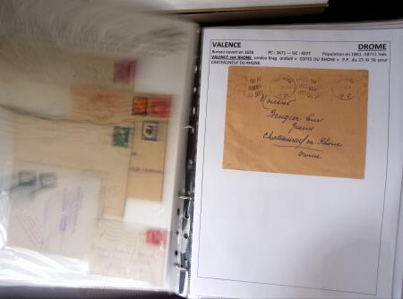 1761-1965, Collection de lettres sur la DROME montées