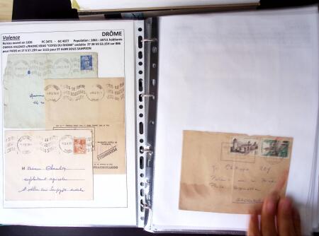 1761-1965, Collection de lettres sur la DROME montées