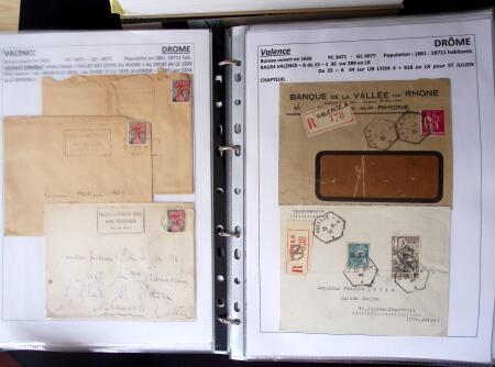 1761-1965, Collection de lettres sur la DROME montées