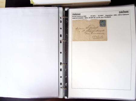 1761-1965, Collection de lettres sur la DROME montées