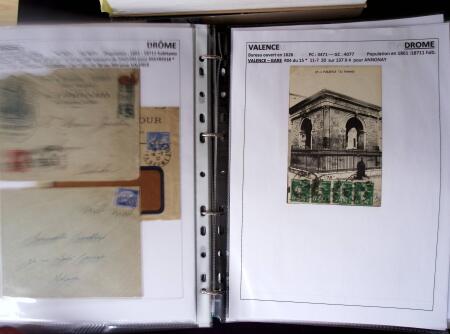 1761-1965, Collection de lettres sur la DROME montées