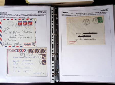 1761-1965, Collection de lettres sur la DROME montées