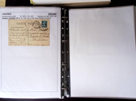 1761-1965, Collection de lettres sur la DROME montées