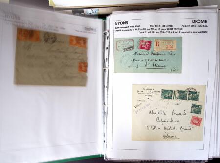 1761-1965, Collection de lettres sur la DROME montées