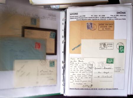 1761-1965, Collection de lettres sur la DROME montées