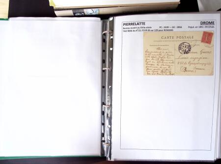 1761-1965, Collection de lettres sur la DROME montées