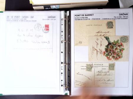1761-1965, Collection de lettres sur la DROME montées