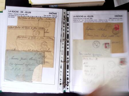 1761-1965, Collection de lettres sur la DROME montées