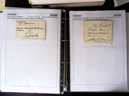 1761-1965, Collection de lettres sur la DROME montées