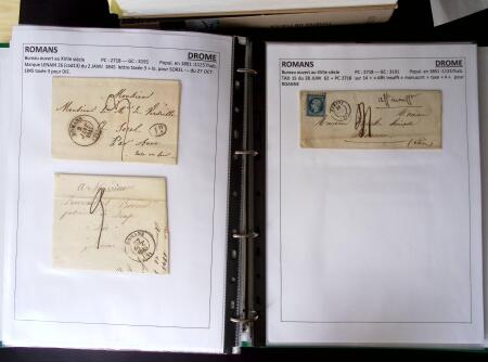 1761-1965, Collection de lettres sur la DROME montées