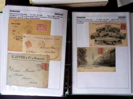 1761-1965, Collection de lettres sur la DROME montées