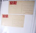 1900-1960, Collection de lettres sur les cachets de