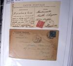 1900-1960, Collection de lettres sur les cachets de