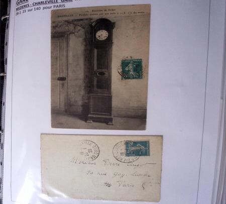 1900-1960, Collection de lettres sur les cachets de