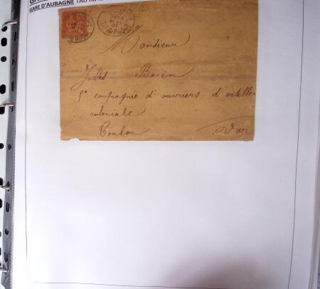 1900-1960, Collection de lettres sur les cachets de