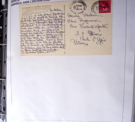 1900-1960, Collection de lettres sur les cachets de