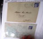 1900-1960, Collection de lettres sur les cachets de