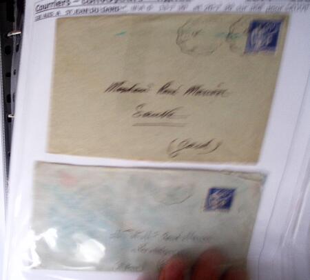 1900-1960, Collection de lettres sur les cachets de
