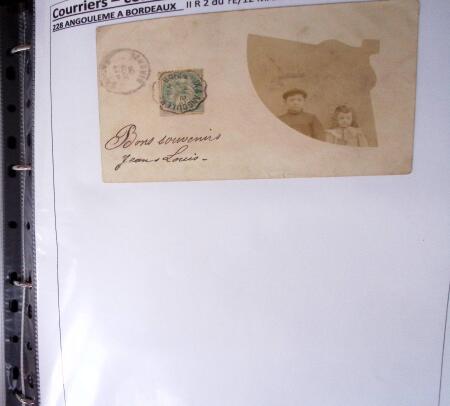1900-1960, Collection de lettres sur les cachets de
