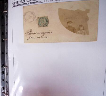 1900-1960, Collection de lettres sur les cachets de