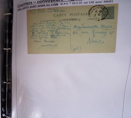 1900-1960, Collection de lettres sur les cachets de