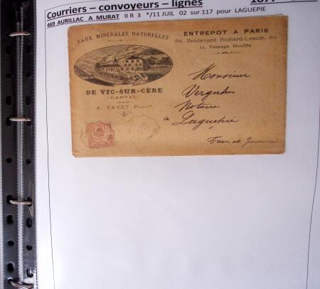 1900-1960, Collection de lettres sur les cachets de