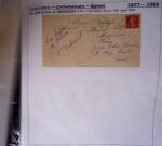 1900-1960, Collection de lettres sur les cachets de